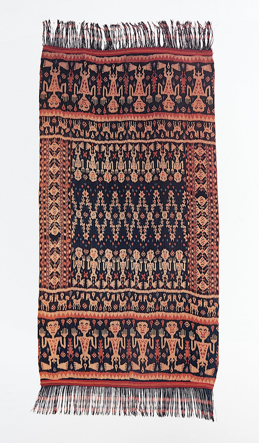 Man's Ceremonial Ikat Mantle (Hinggi Kombu)